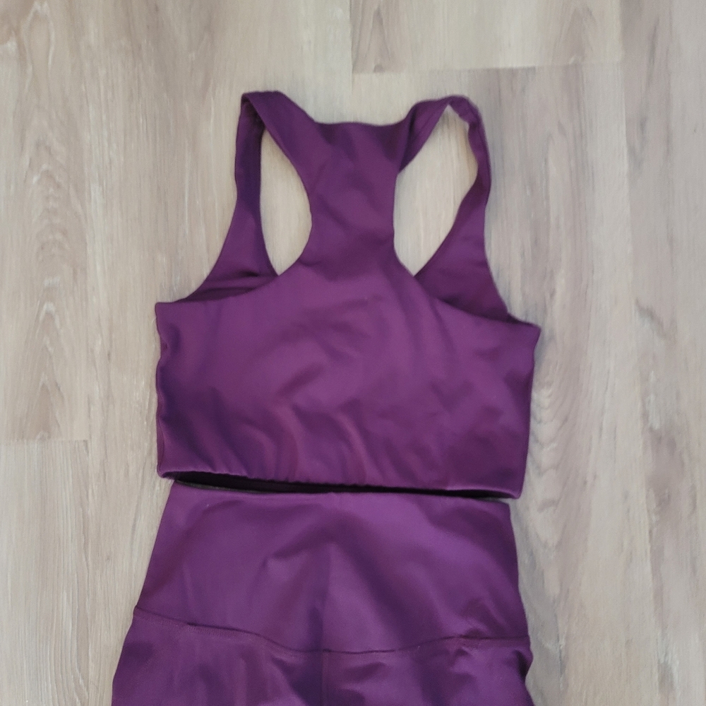 Girlfriend 2 Piece Purple Leggings and Top Set - Picture 10 of 12